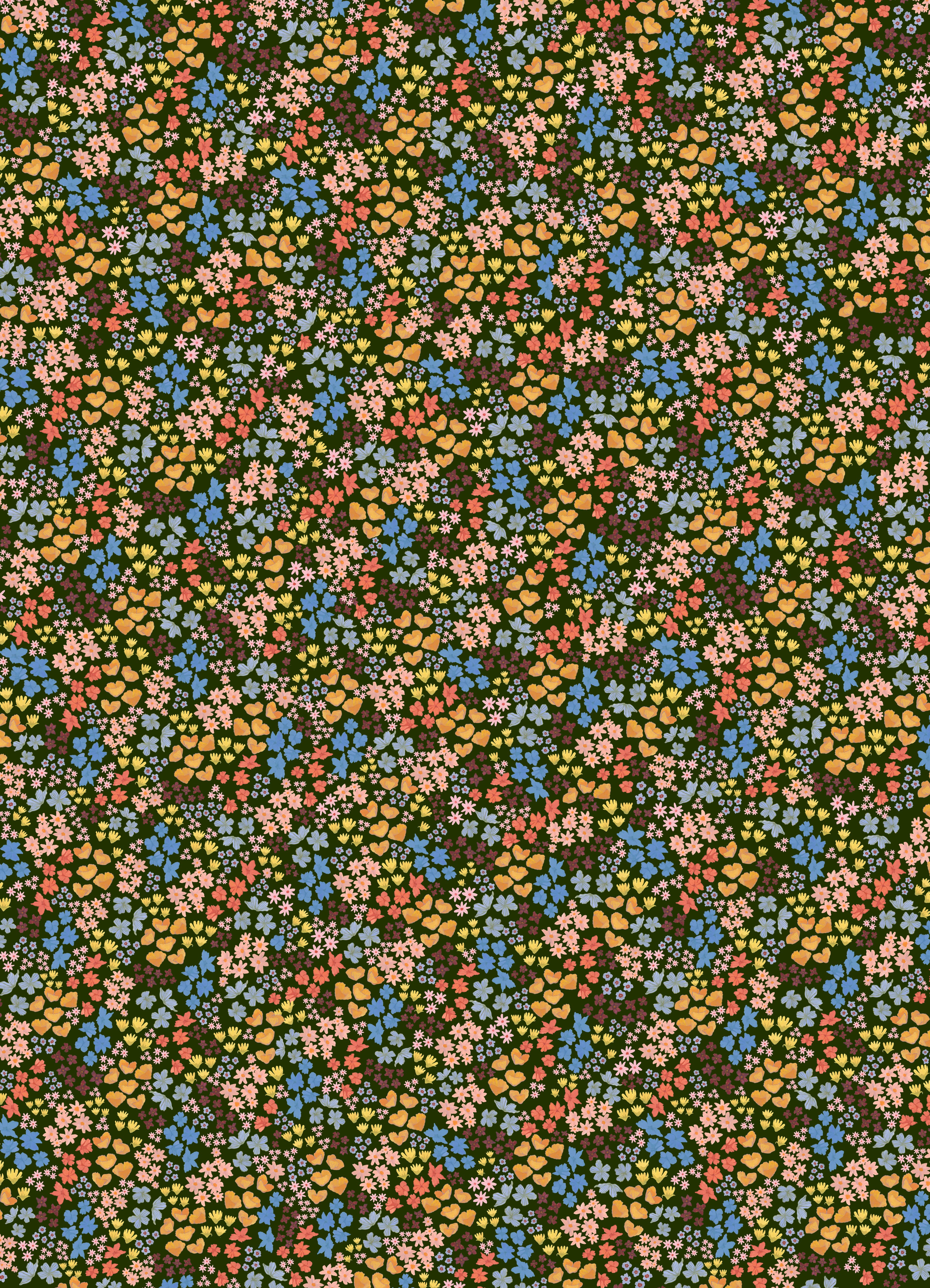 Ditsy floral pattern