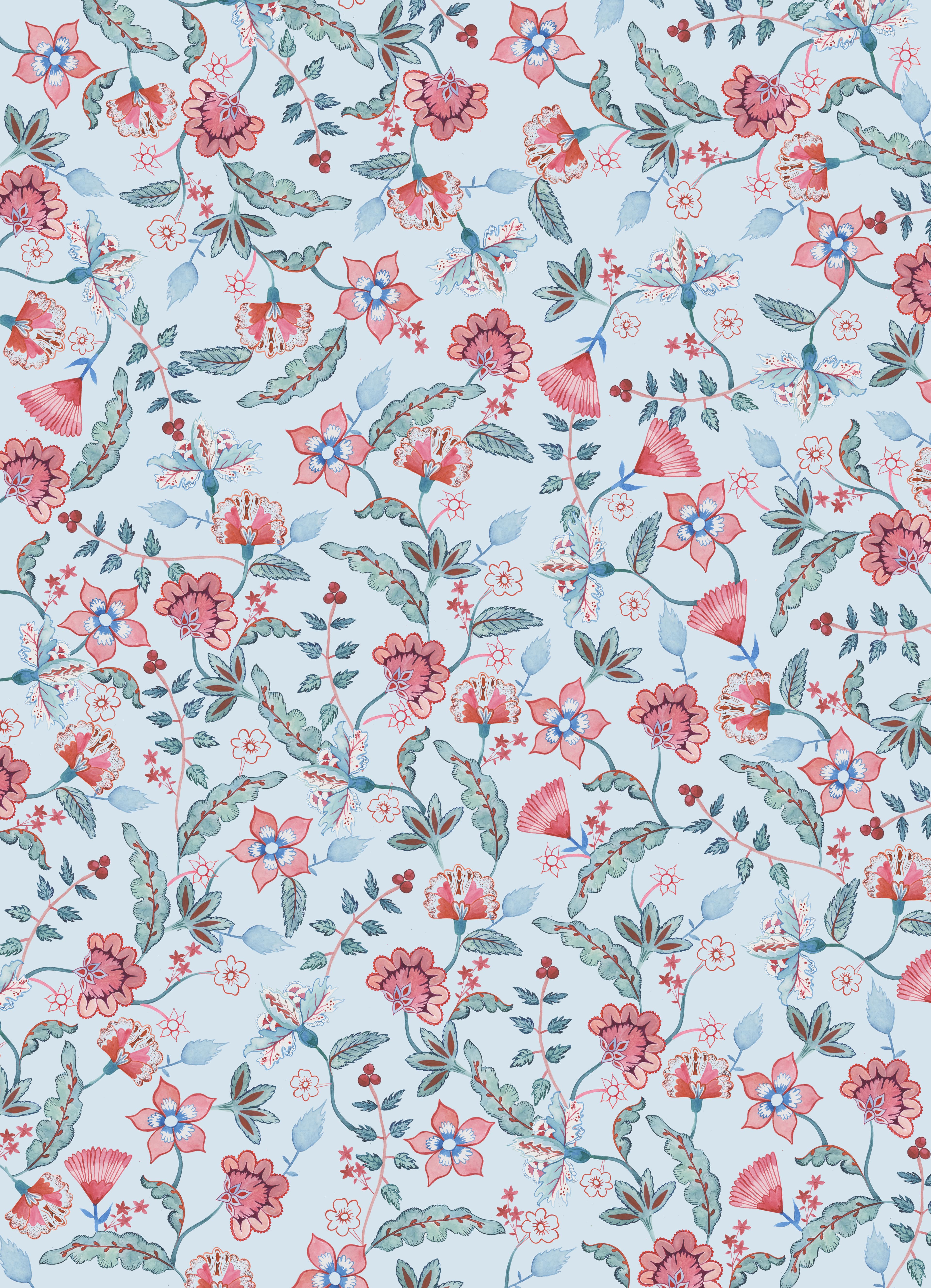 Floral chintz pattern