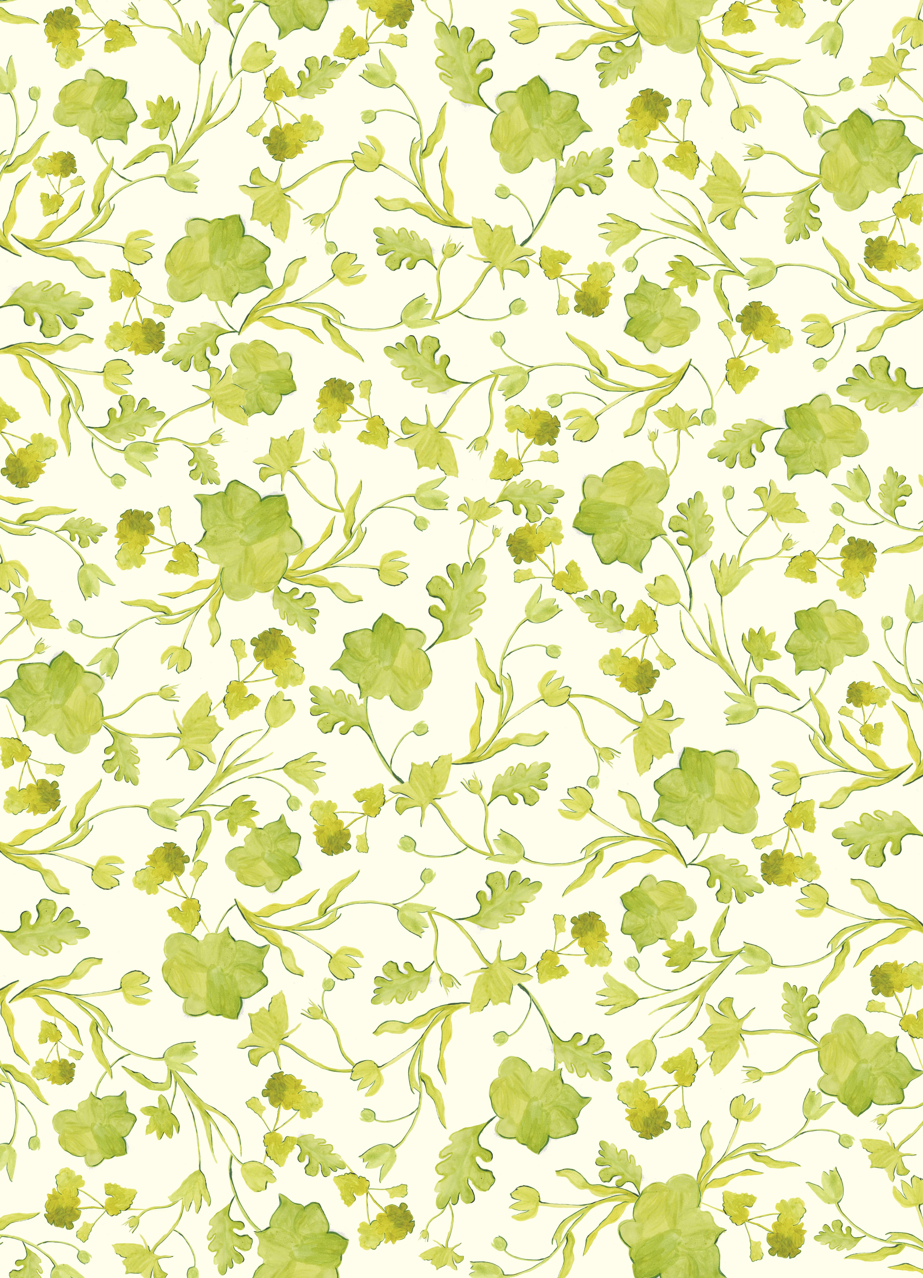 Silhouette floral pattern