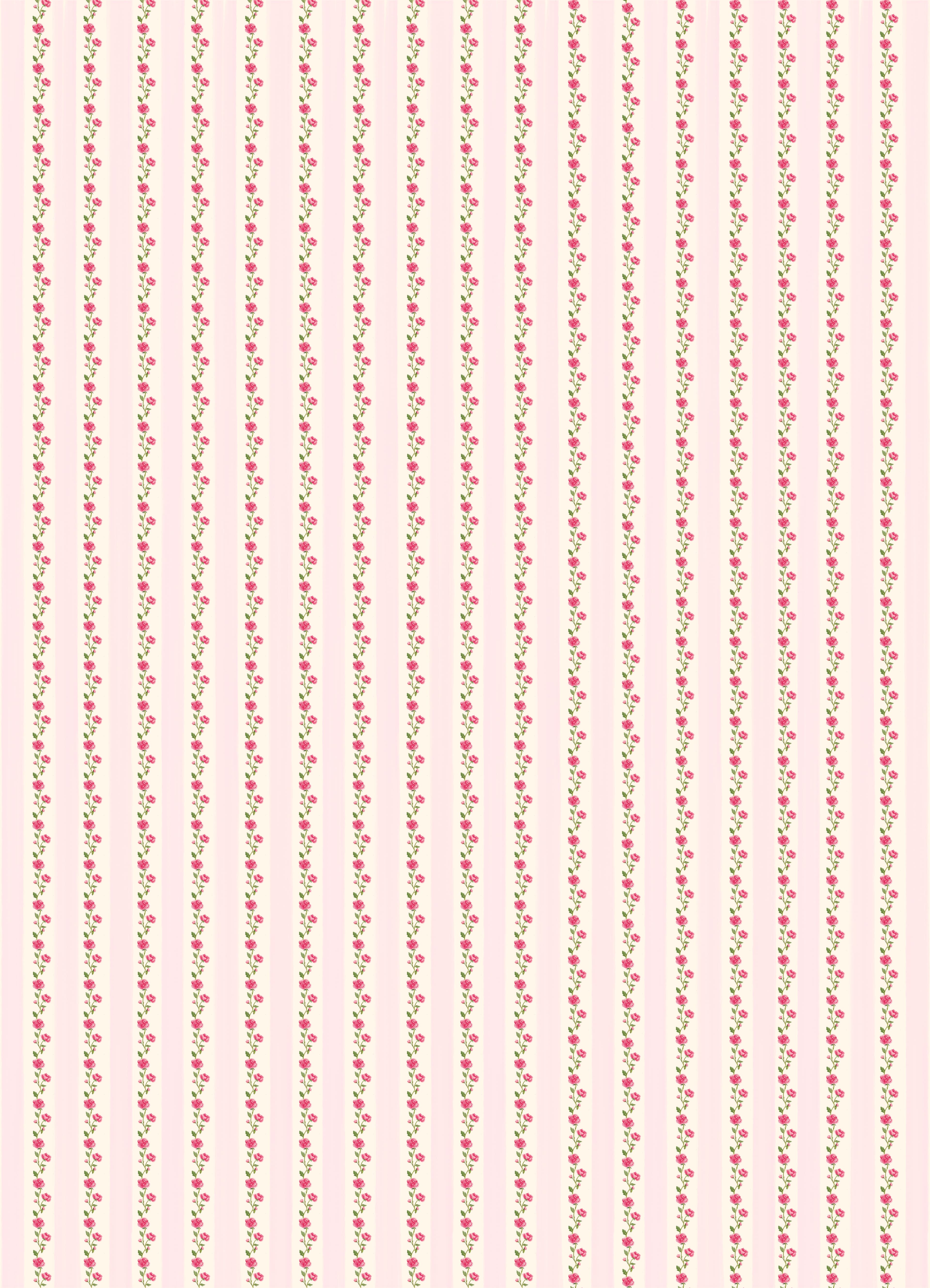 Striped ditsy floral pattern
